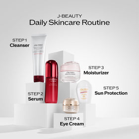 Application du Shiseido Deep Cleansing Foam sur le visage