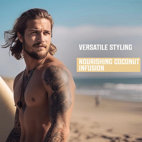 Application du Spray de Sel Marin Viking Revolution sur cheveux