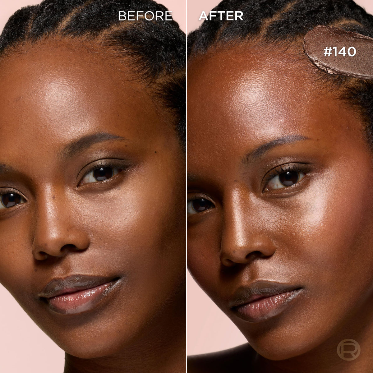 Application du stick bronzant L'Oreal Paris sur la peau