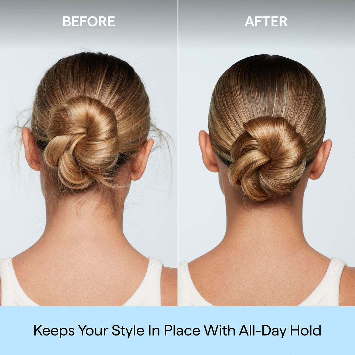 Application du stick de coiffage Briogeo sur des cheveux