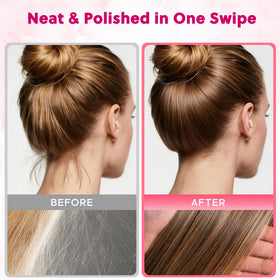 Application du stick de finition sur des cheveux rebelles