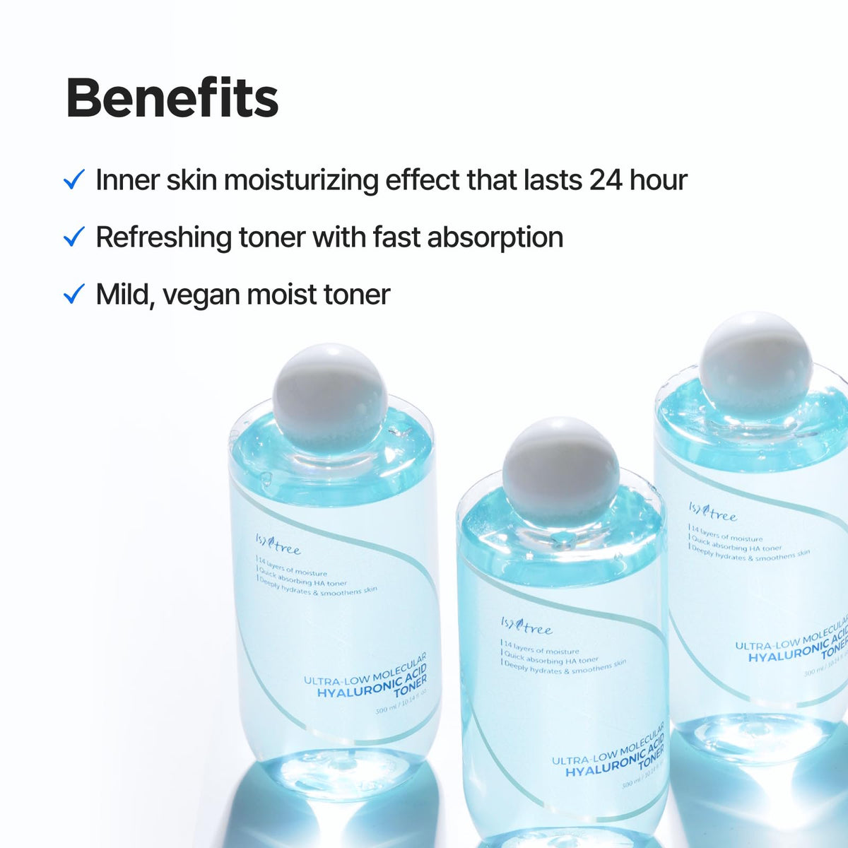 Application du toner IsNtree sur le visage