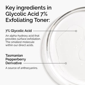Application du tonique exfoliant sur un coton