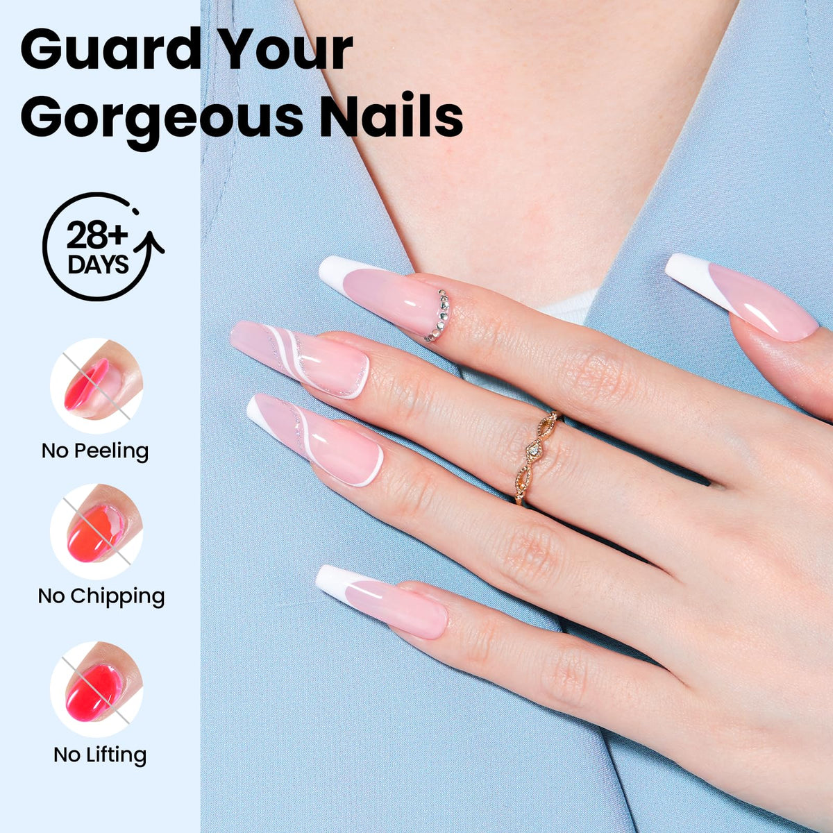 Application du vernis à ongles avec pinceau auto-nivelant beetles