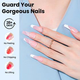 Application du vernis à ongles avec pinceau auto-nivelant beetles