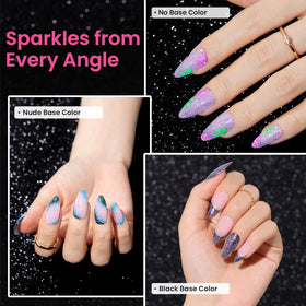 Application du vernis à ongles beetles avec une lampe UV