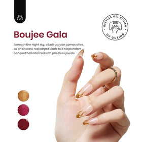 Application du vernis à ongles beetles sur une main