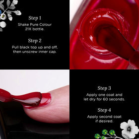 Application du vernis à ongles butter LONDON Afters 21X sur des ongles