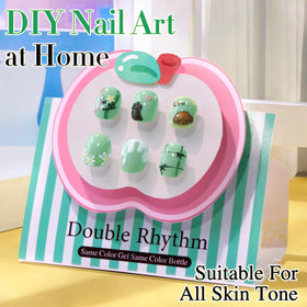 Application du vernis à ongles gel Double Rhythm