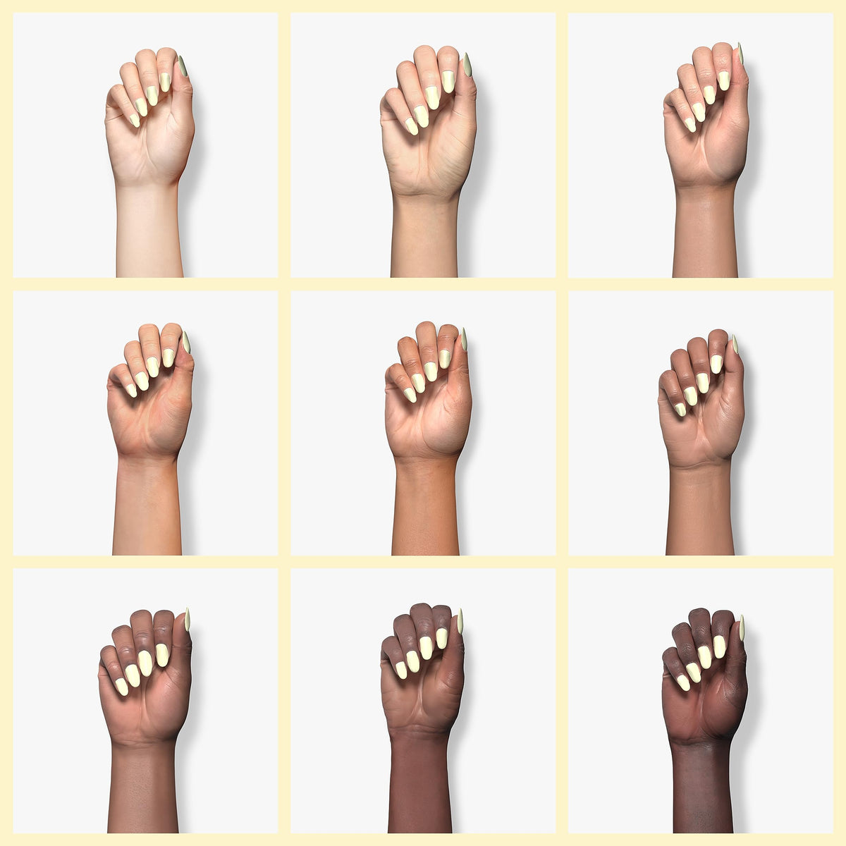 Application du vernis à ongles gel jaune beetles