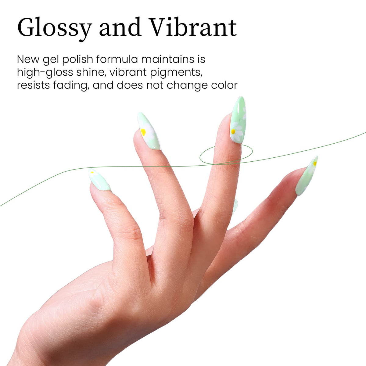 Application du vernis à ongles gel MAYCHAO sur des ongles