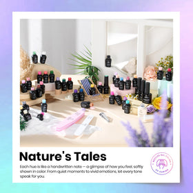 Application du vernis à ongles gel sous lampe UV