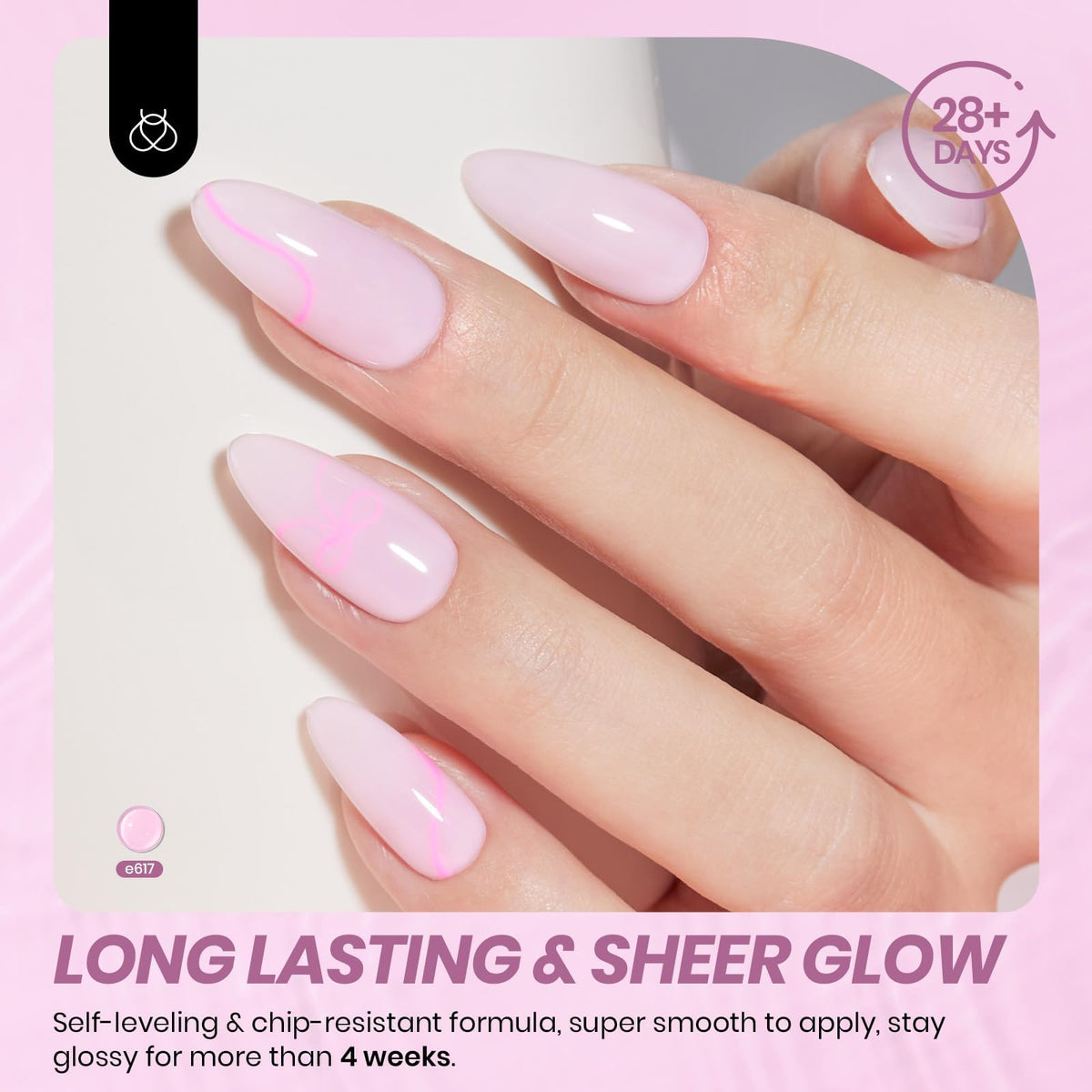 Application du vernis à ongles gel violet jelly beetles
