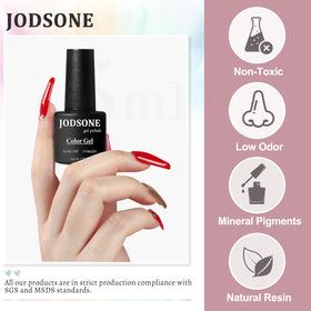 Application du vernis à ongles JODSONE sous lampe UV