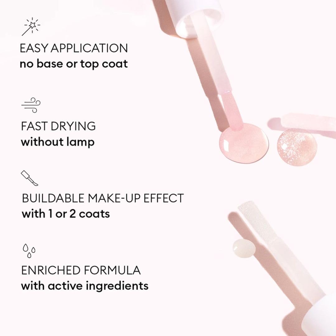 Application du vernis à ongles Manucurist sur des ongles préparés