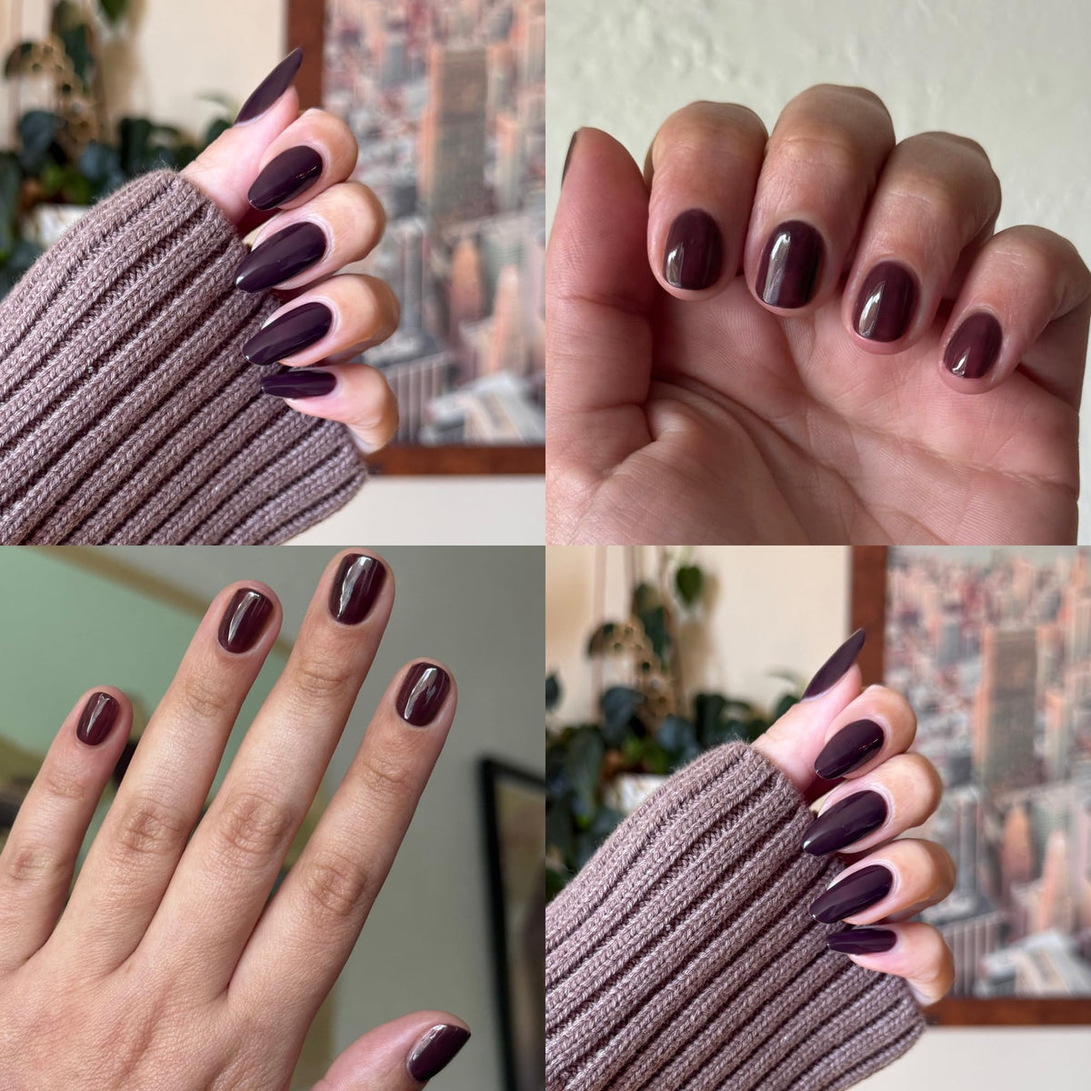 Application du Vernis à Ongles Olive & June sur des ongles préparés
