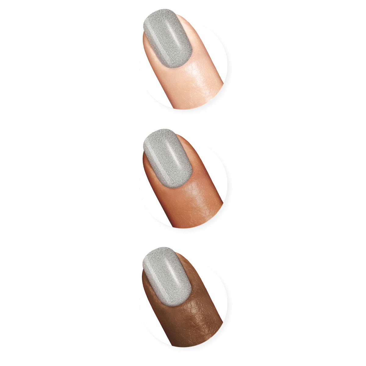 Application du vernis à ongles Sally Hansen sur des ongles