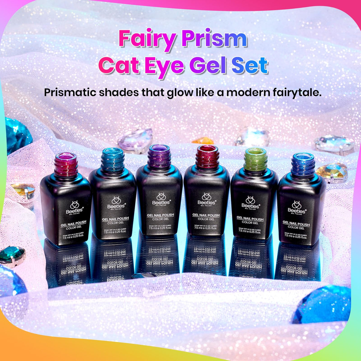 Application du vernis Cat Eye avec effet magique