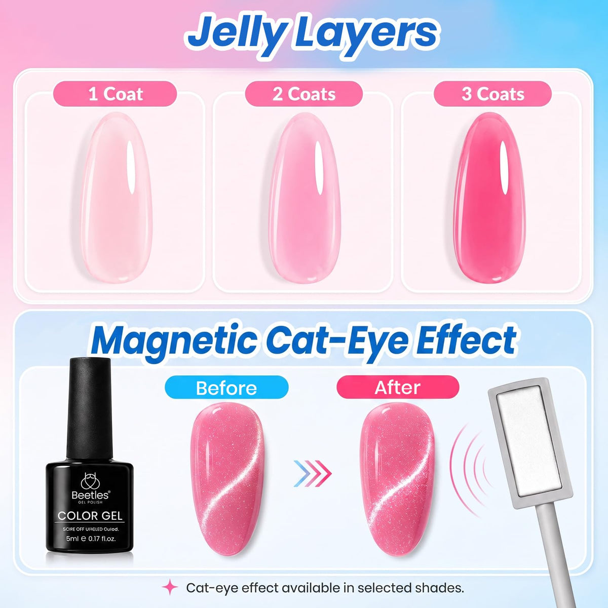 Application du vernis gel beetles sur des ongles