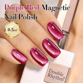 Application du vernis gel Cat Eye sur des ongles