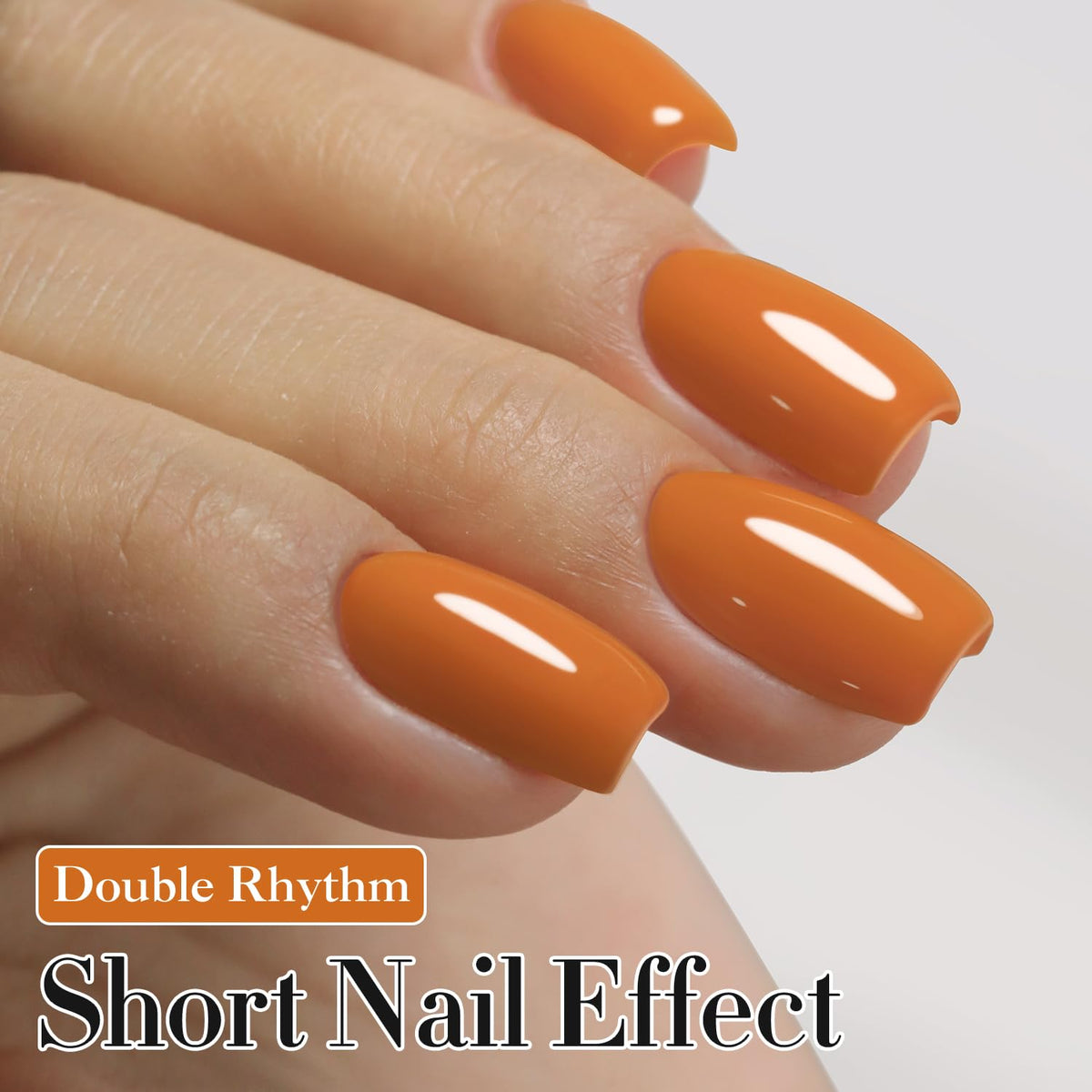 Application du vernis gel Double Rhythm sur des ongles