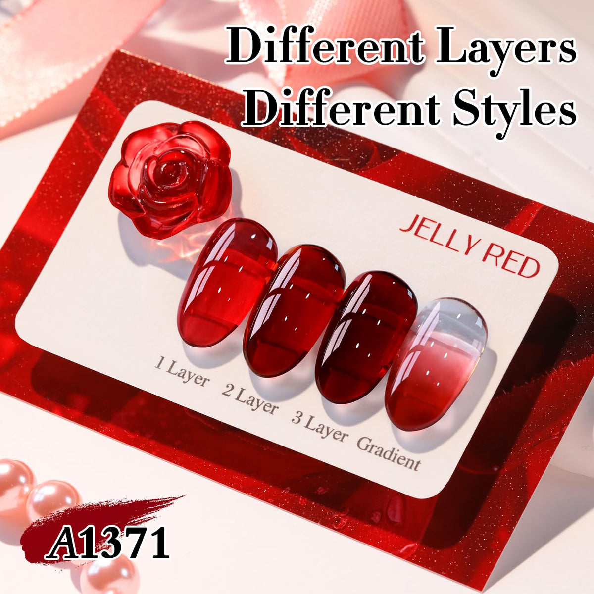 Application du vernis gel Double Rhythm sur des ongles