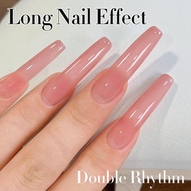 Application du vernis gel Double Rhythm sur des ongles