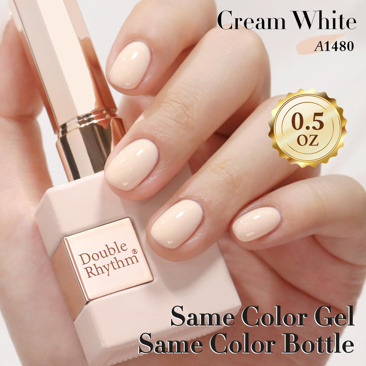 Application du vernis gel Double Rhythm sur des ongles