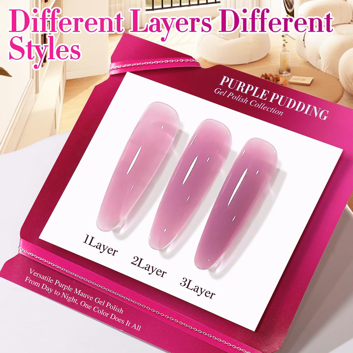 Application du vernis gel Double Rhythm sur des ongles