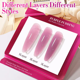 Application du vernis gel Double Rhythm sur des ongles