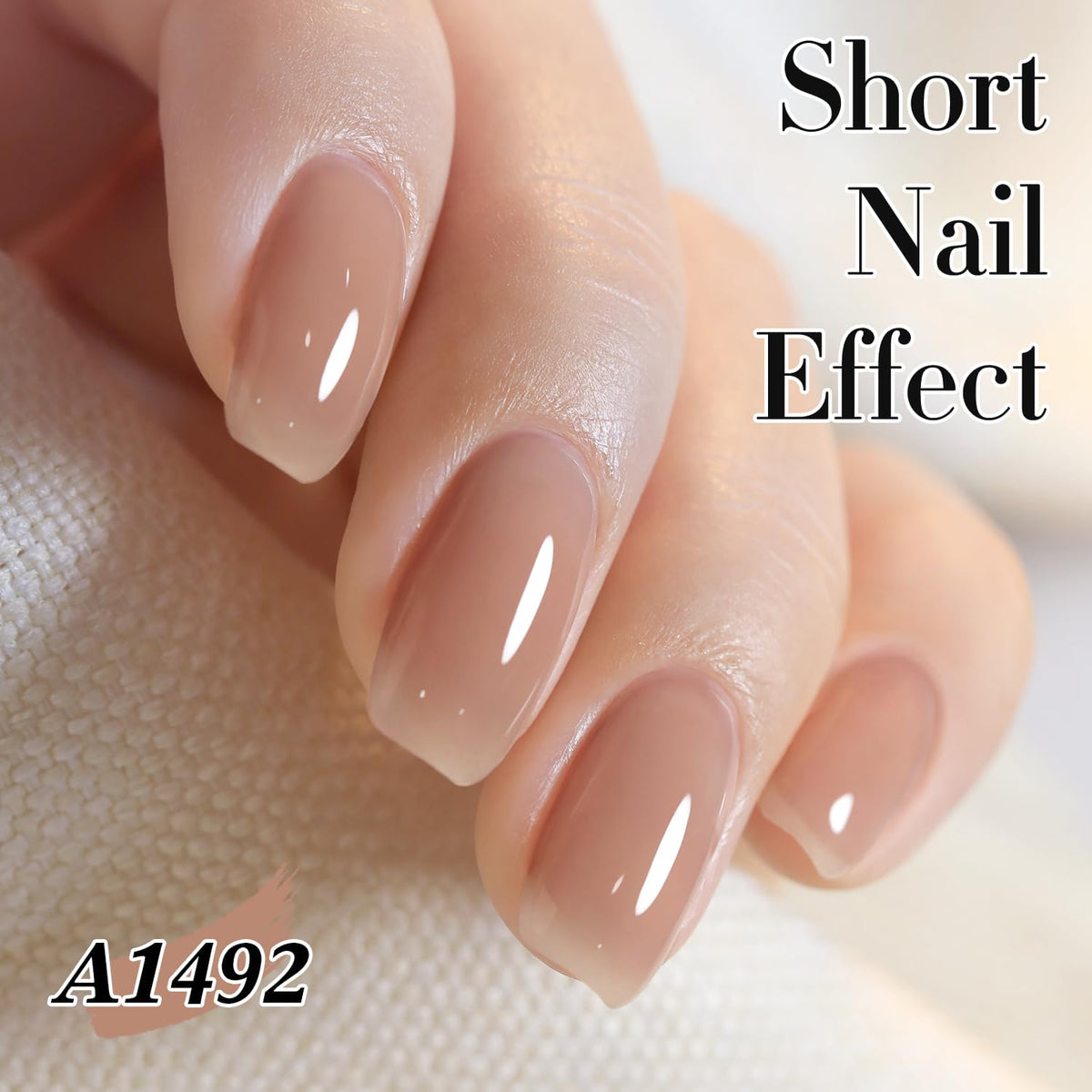 Application du vernis gel Double Rhythm sur des ongles