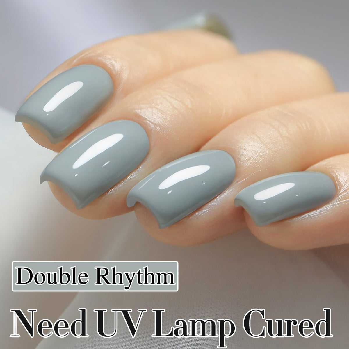 Application du vernis gel Double Rhythm sur des ongles