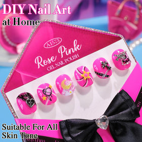 Application du vernis gel Double Rhythm sur des ongles