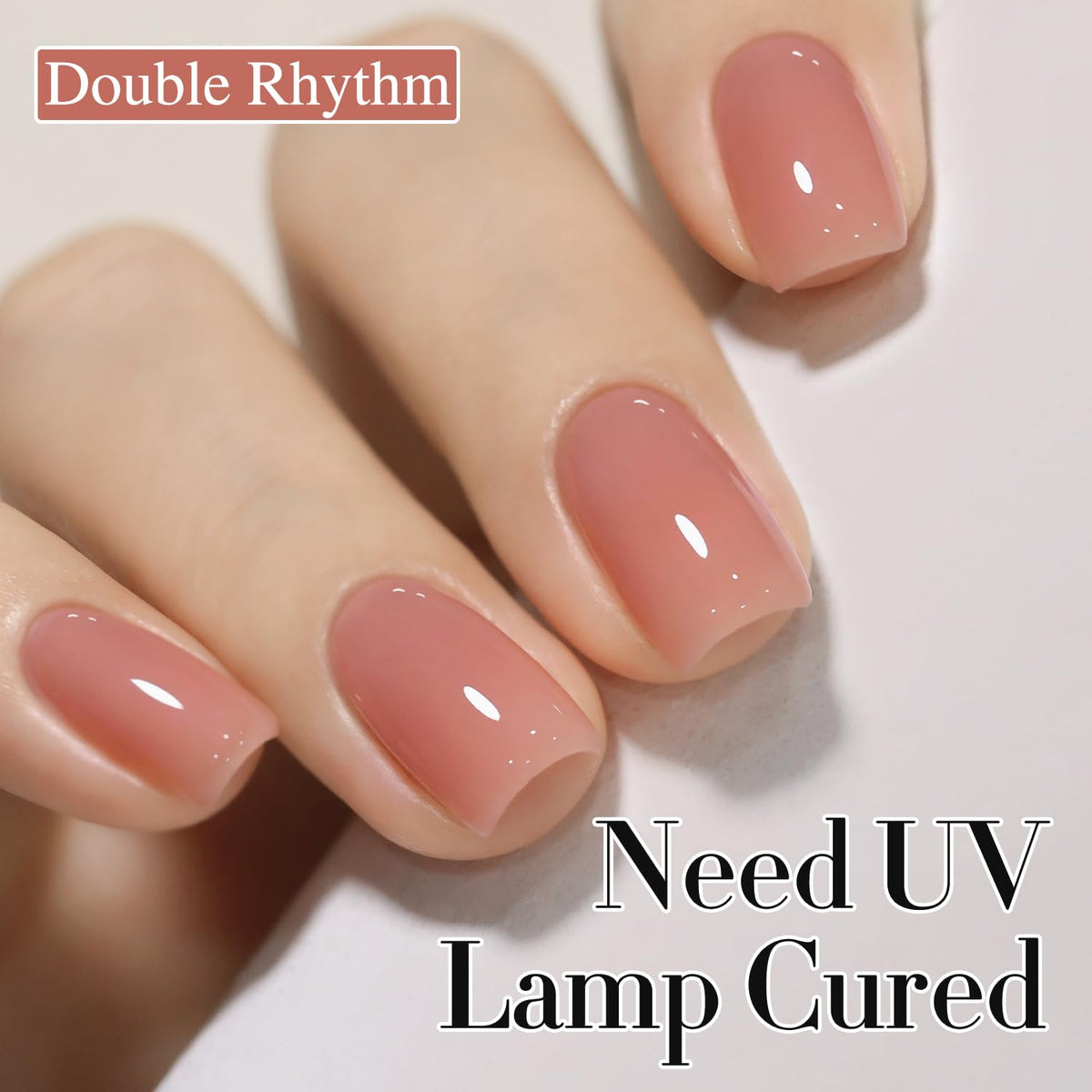 Application du vernis gel Double Rhythm sur des ongles