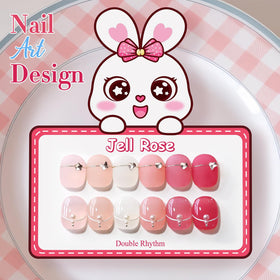 Application du vernis gel Double Rhythm sur des ongles