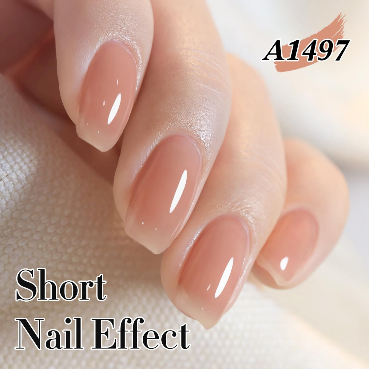 Application du vernis gel Double Rhythm sur un ongle