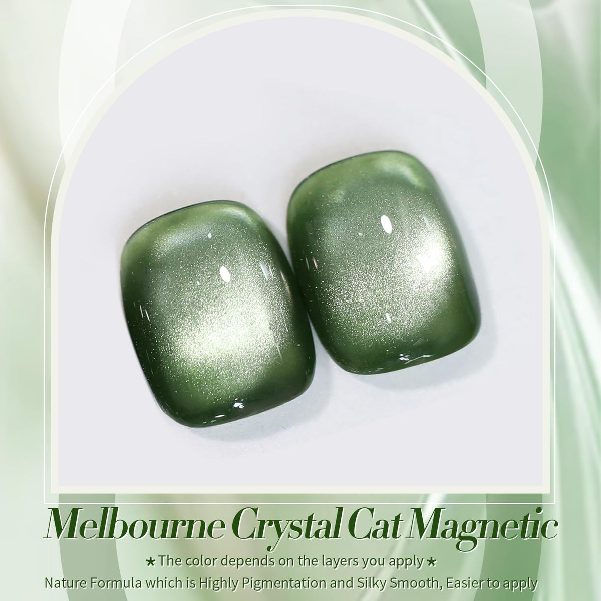 Application du vernis gel magnétique Born Pretty sur des ongles