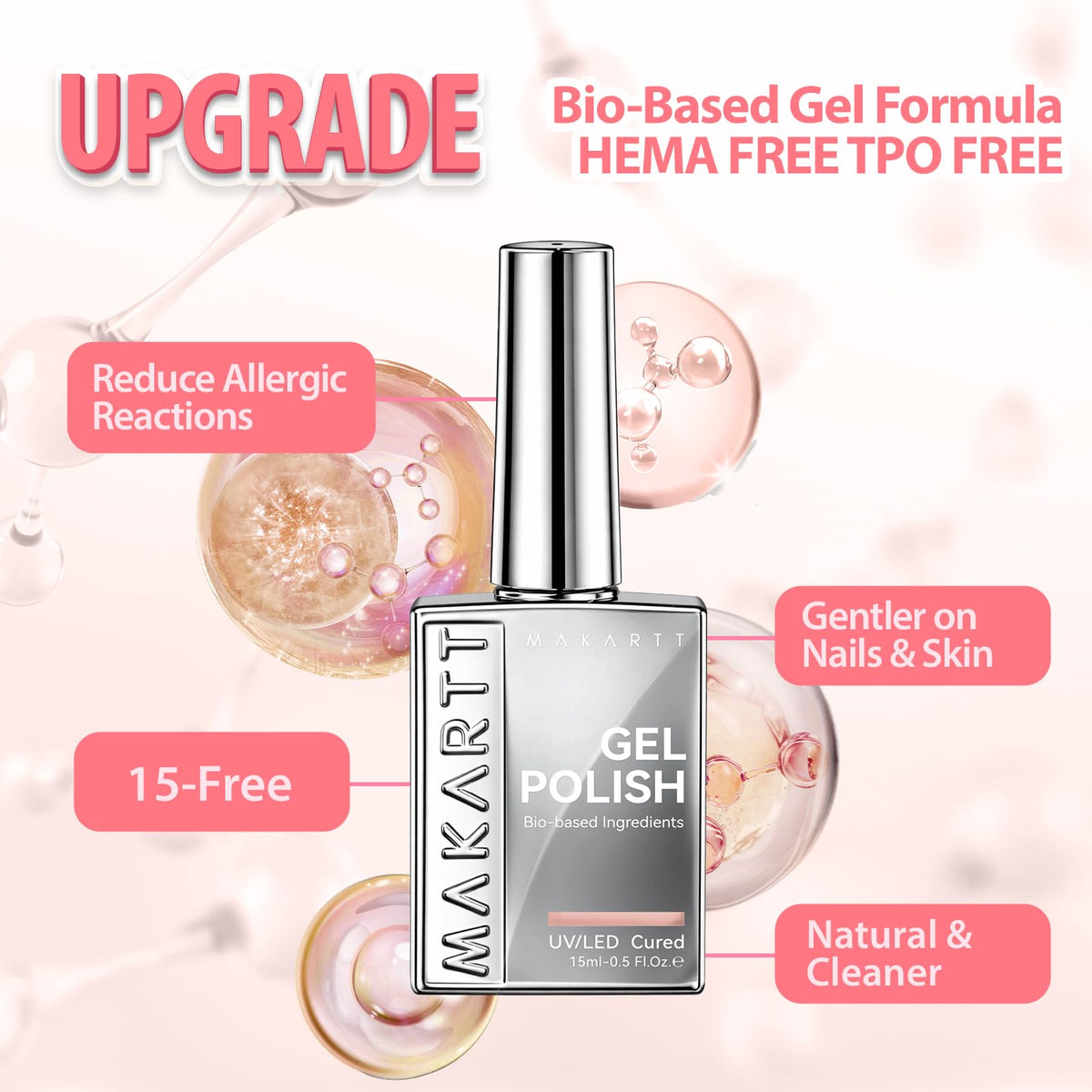Application du vernis gel Makartt avec pinceau large
