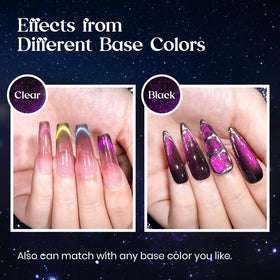 Application du vernis gel MIZHSE sur ongles