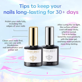 application du vernis gel modelones sur des ongles