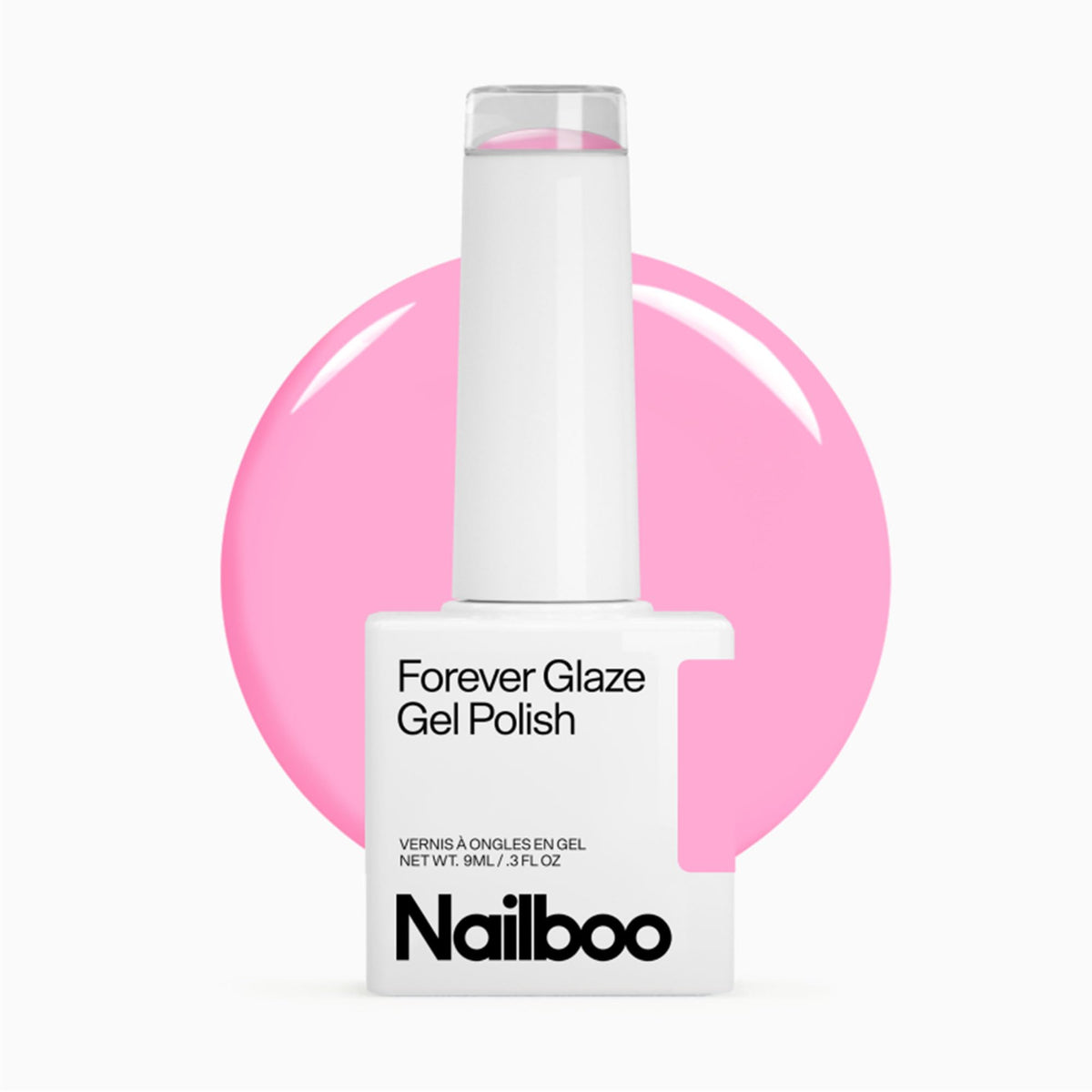 Application du vernis gel Nailboo Princess Pink sur des ongles
