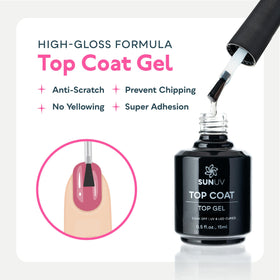 Application du vernis gel SUNUV sous lumière UV