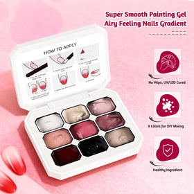 Application du vernis gel sur des ongles