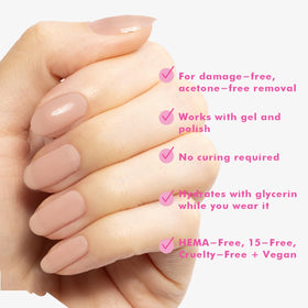 Application du Vernis Gel sur des ongles nus