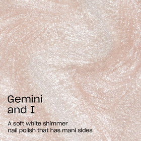 Application du vernis OPI Gemini and I sur des ongles bien manucurés