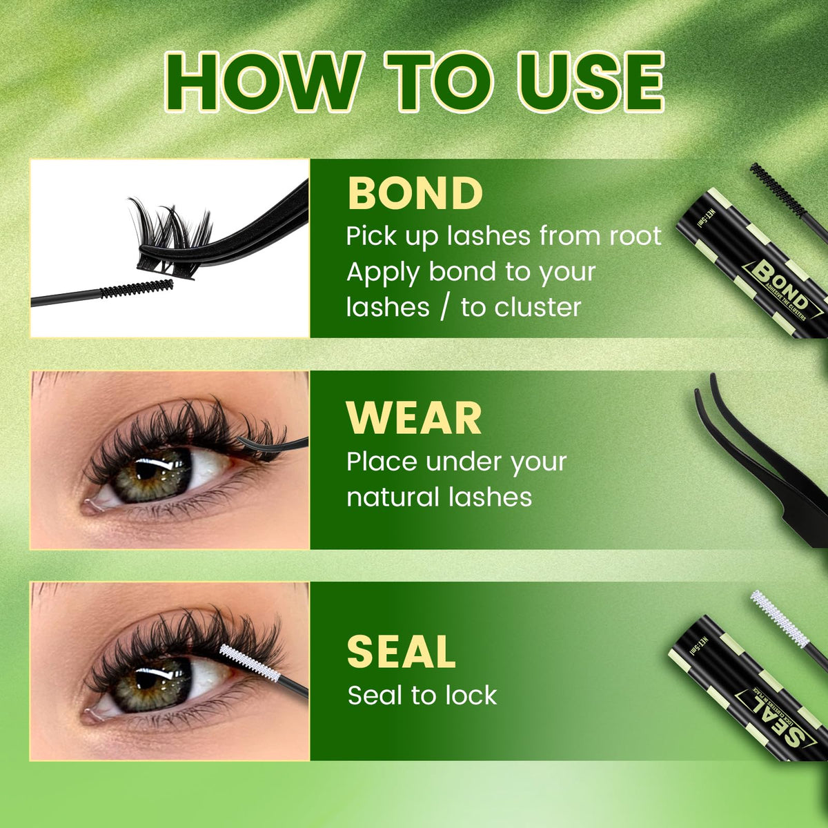 Application facile des cils avec la pince KEYYOU