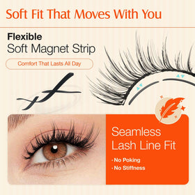 Application facile des cils LASHVIEW sur les yeux