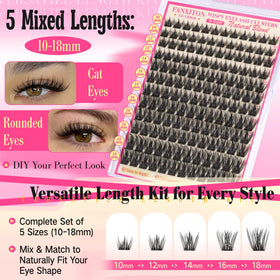 Application facile des cils manga avec le kit FANXITON