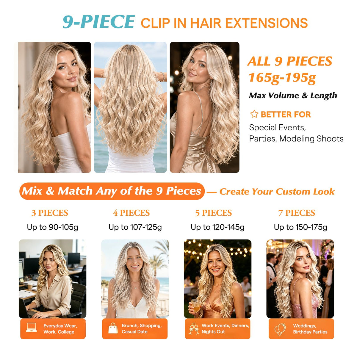 Application facile des extensions Sunny Hair sur cheveux