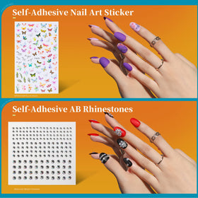 Application facile des faux ongles avec colle à ongles